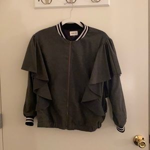 Heather gray spring jacket